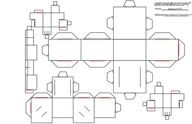 Cubeecraft Template Blank By Mabana7777 On Deviantart