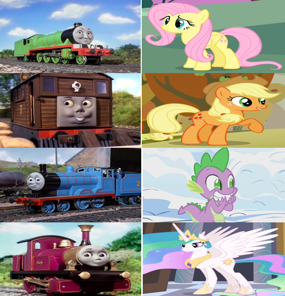 Thomas/My Little Pony Parody Cast Part 2 by TheThomaGuy on DeviantArt