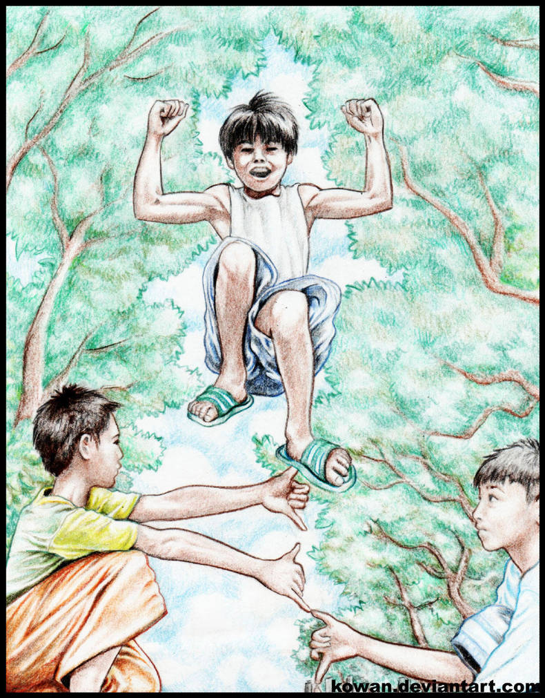 Luksong tinik drawing
