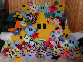 112 mario stars-world record by PinkuArt
