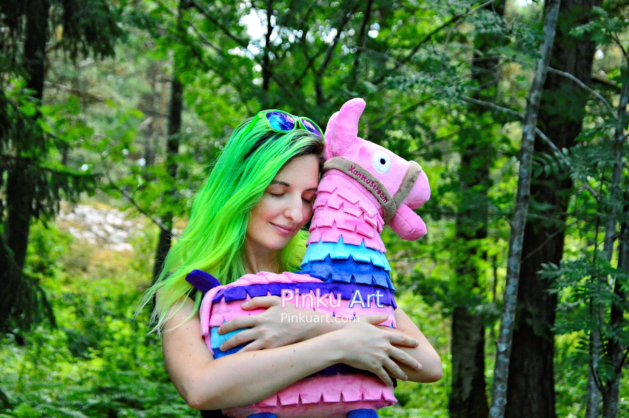 Fortnite loot Llama plush for XanttuStream by PinkuArt