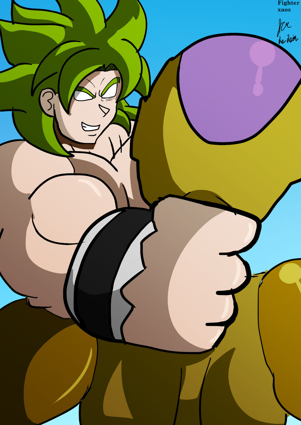 Broly v Frieza by fighterxaos