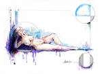 Nude pondering a title by MARCO-E