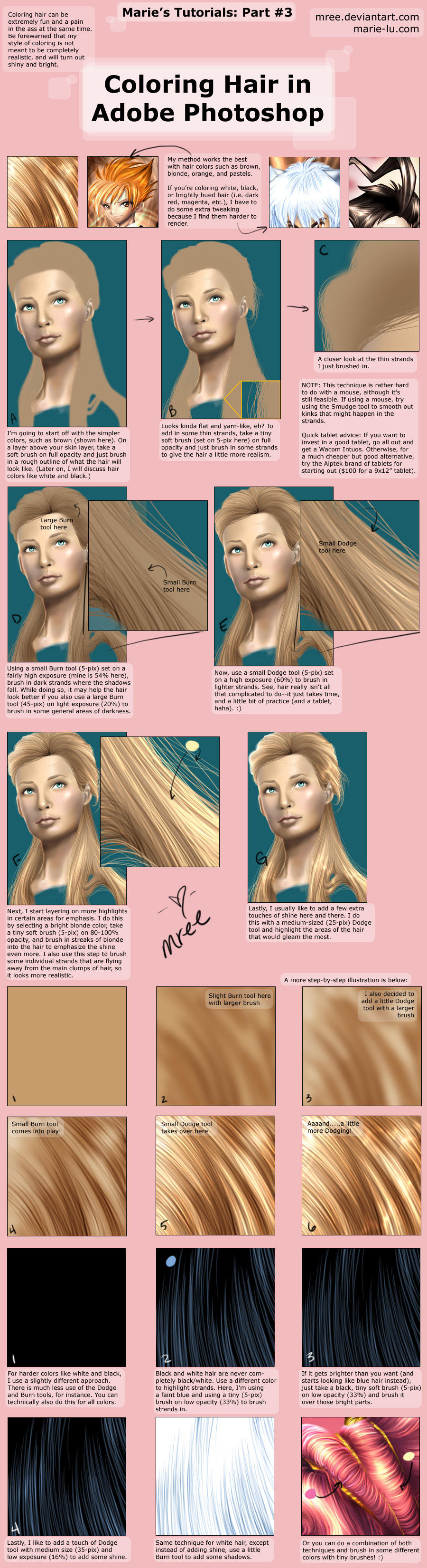 Coloring Hair in Photoshop by mree
