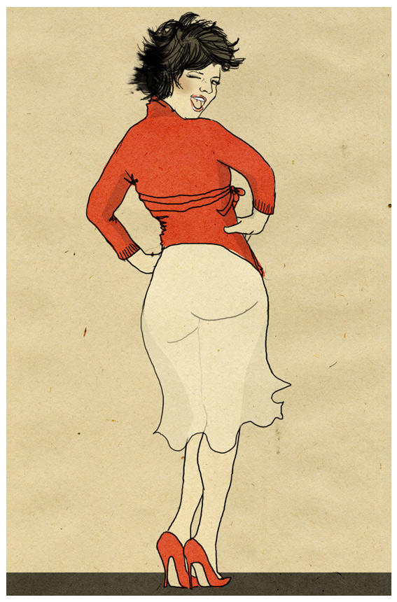 woman in red. by Moryah