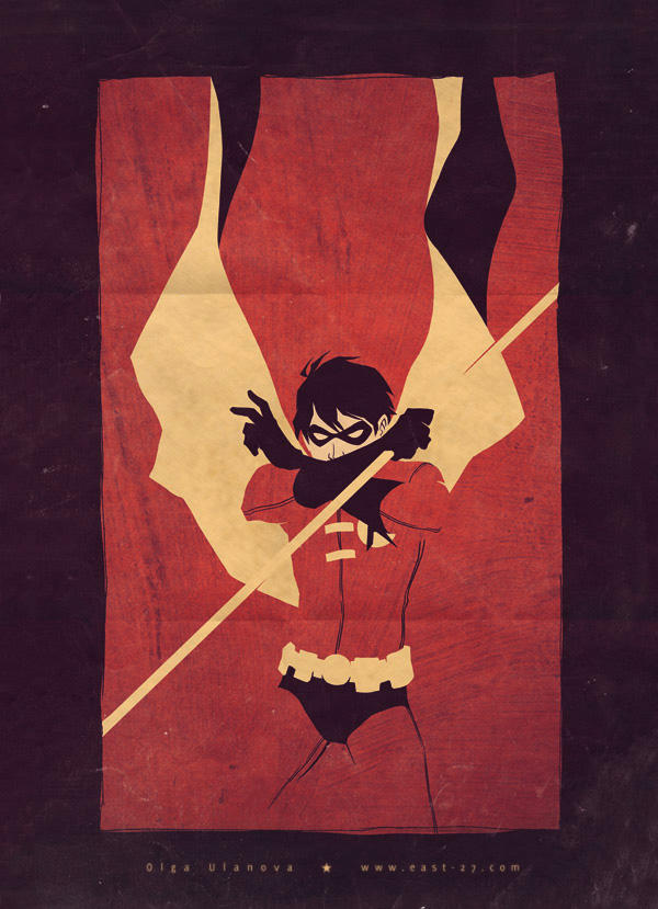 Robin a la retro by OlgaUlanova