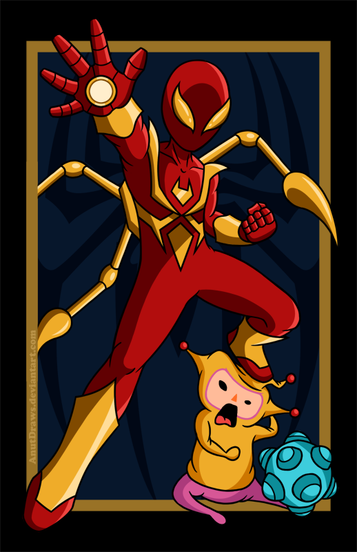 Iron Spider vs. Miki by AnutDraws