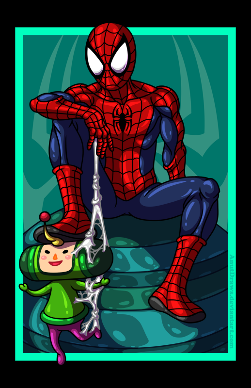 Spider-Man vs. The Prince by AnutDraws