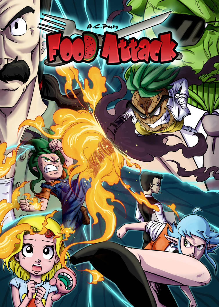 Food Attack: Portada del Volumen 2 by ACPuig