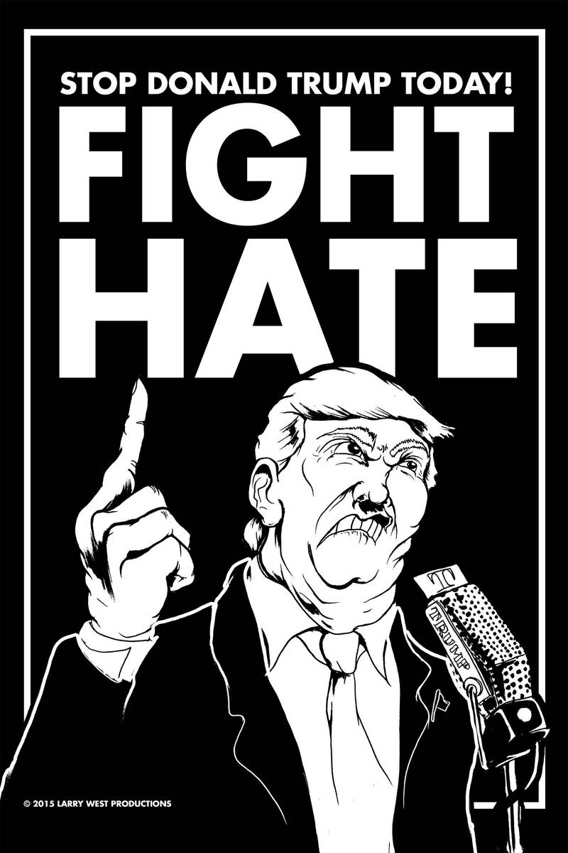 Stop Donald Trump Today! FIGHT HATE by luvataciousskull