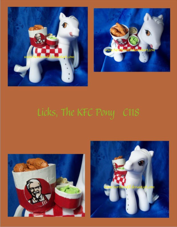 Licks the KFC pony by NorthernElf