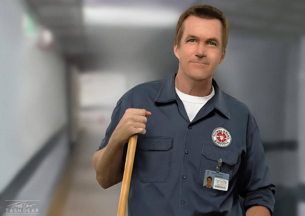 The Janitor from Scrubs by TashDearArt on DeviantArt