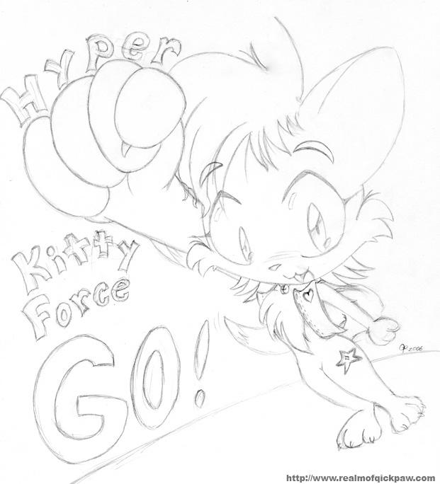Hyper Kitty Force GO by RealmOfQuickPaw