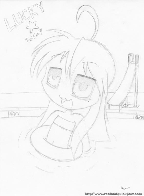 Lucky Star - Pool Side by RealmOfQuickPaw