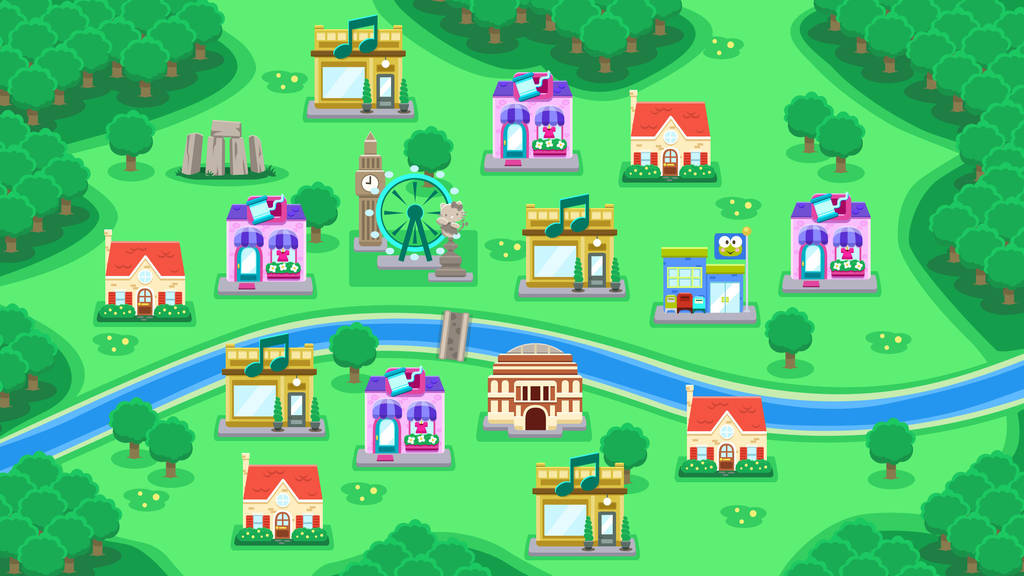 Hello Kitty World of Friends Concept Art by Ceydran