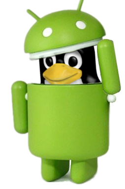Tux in Android Robot Costume 1 by Whidden