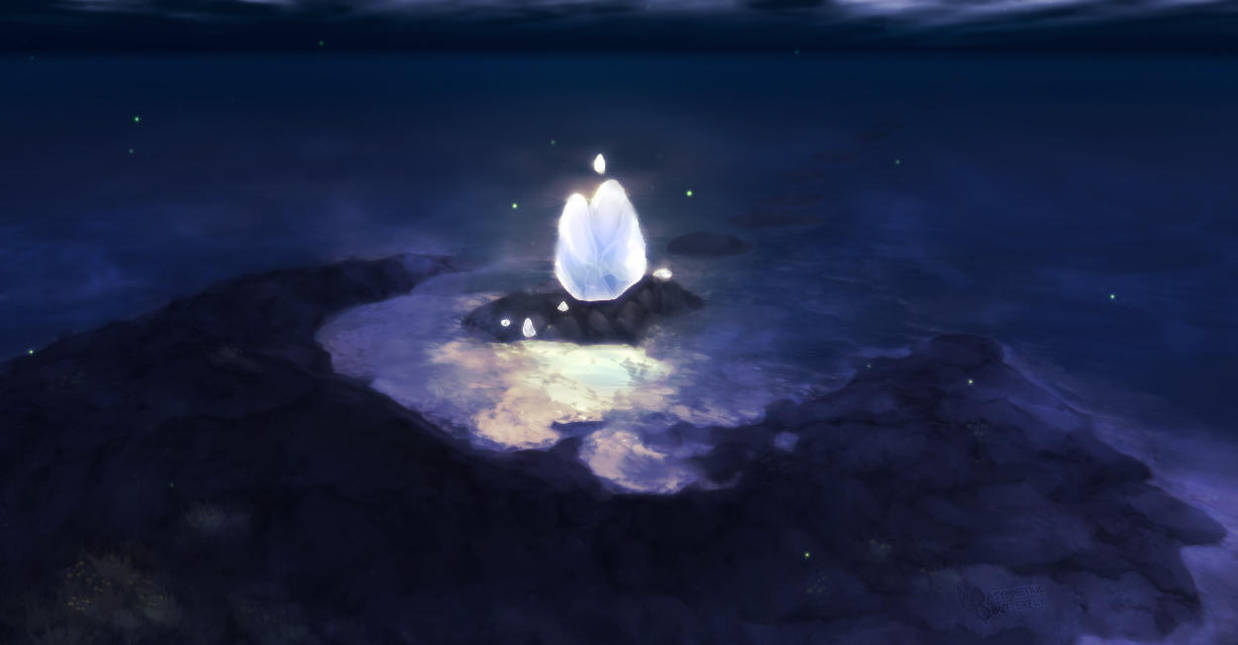 Crescent Island- Aku's Arrival Place by AsymmetricButterfly
