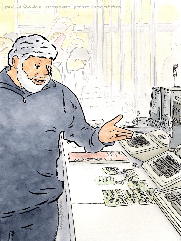 Steven Wozniak at the Apple Museum by Vokabre