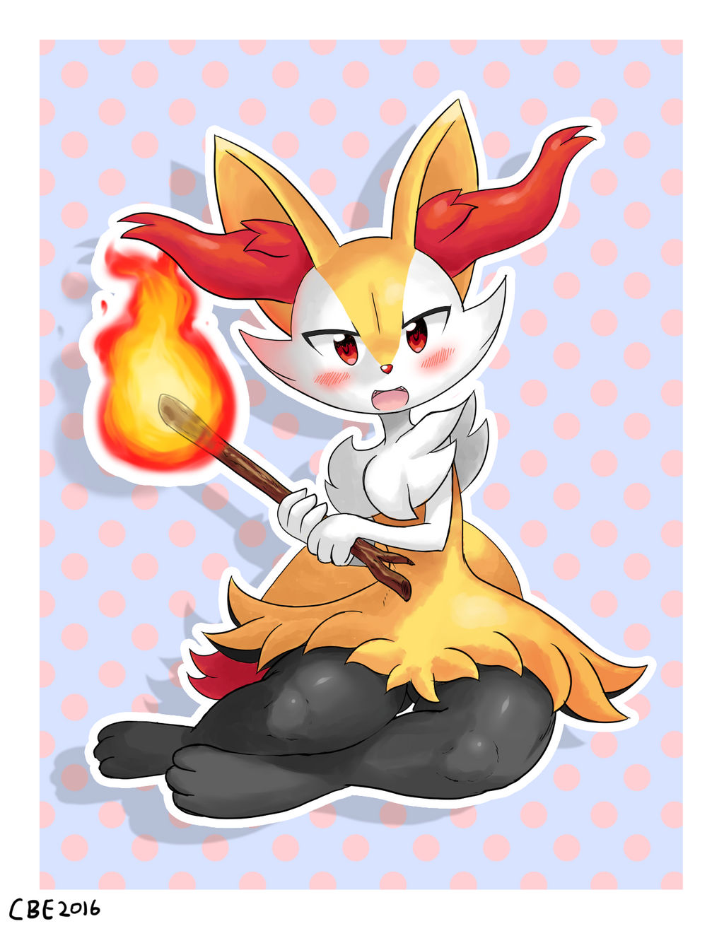 Braixen by CrimsonBugEye