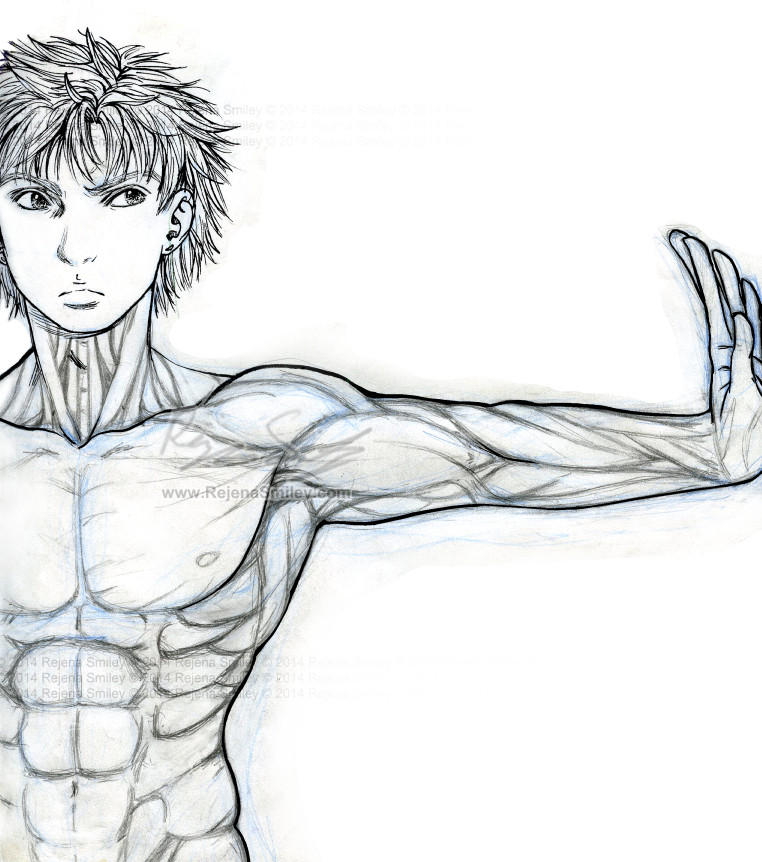 Rukii Anatomy Practice (sketch) by genaminna