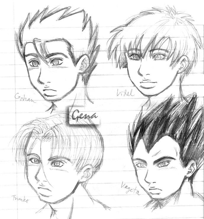 New DBZ-ish style? oh noes D: by genaminna