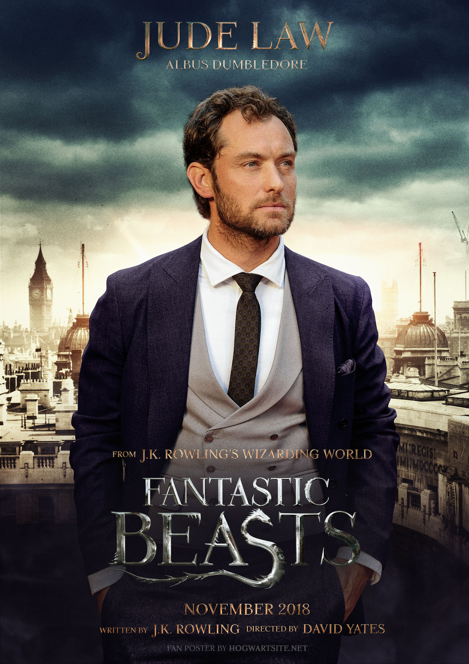 Jude Law as Albus Dumbledore in Fantastic Beasts 2 by HogwartSite on DeviantArt