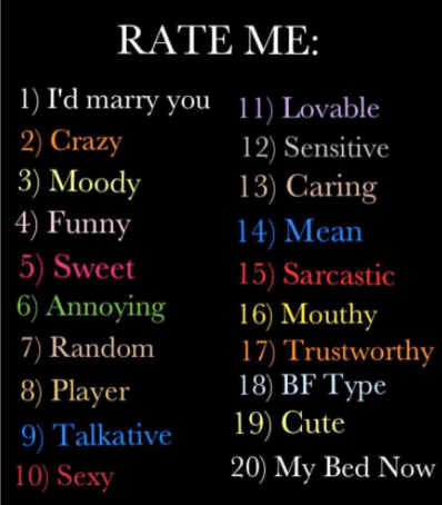Rate Me By Echoesofanenigma On Deviantart Rate Me By Echoesofanenigma