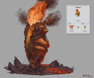 PokeFusion 4# - Moltuna by GetsugaDante
