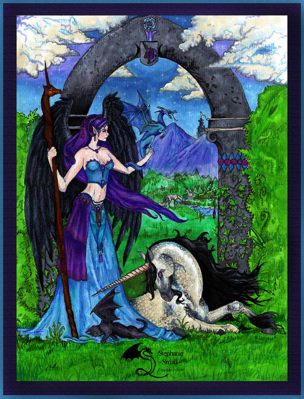 Princess Tariel Nimara Angel Unicorn Dragon Cat by StephanieSmall