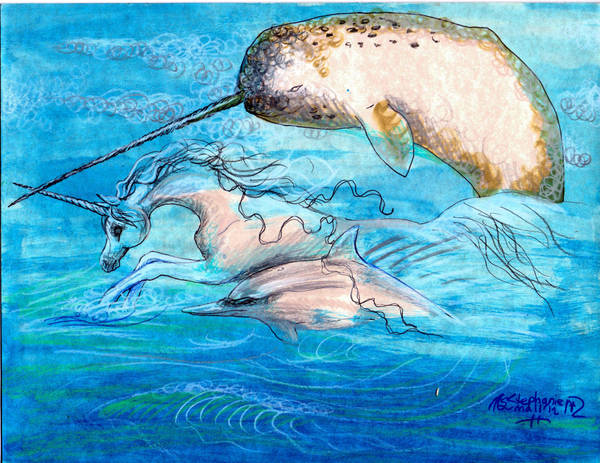 Dolphin Narwhal Unicorn by StephanieSmall