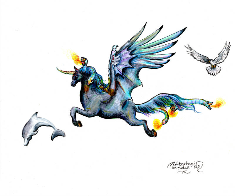 Aganippe Pegasus Unicorn Horse Pony Equine Equus by StephanieSmall on