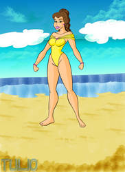 Bella on the beach by TULIO19mx