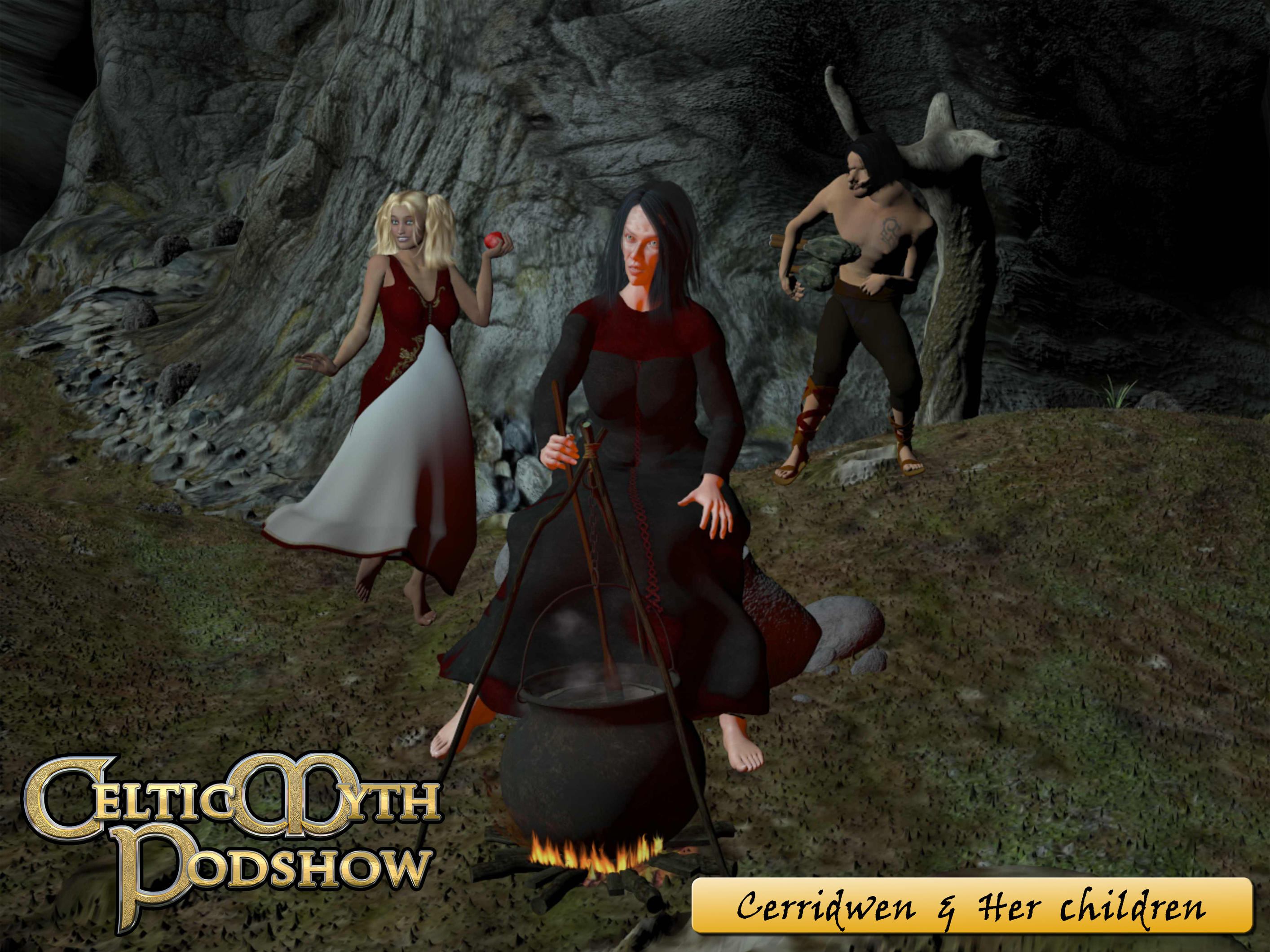 Cerridwen and Her Children by Silverwolf2006