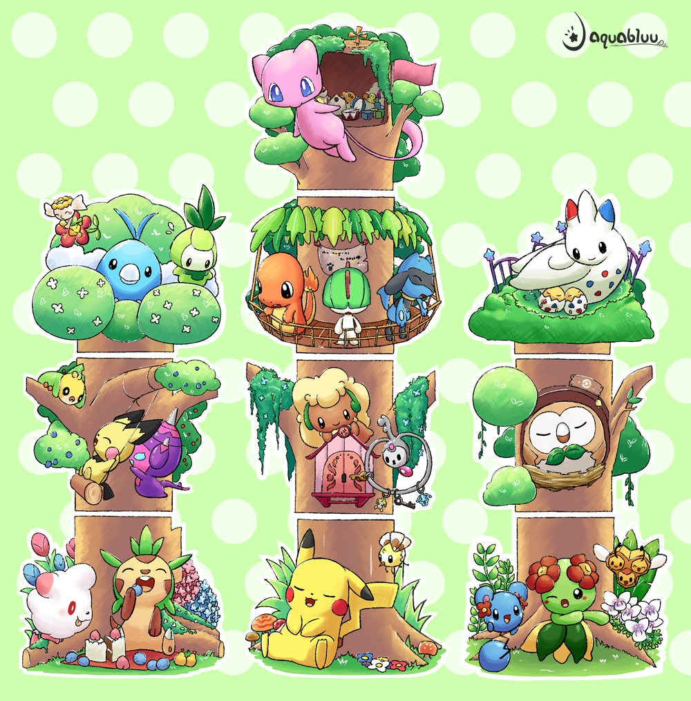 Pokemon Forest by aquabluu