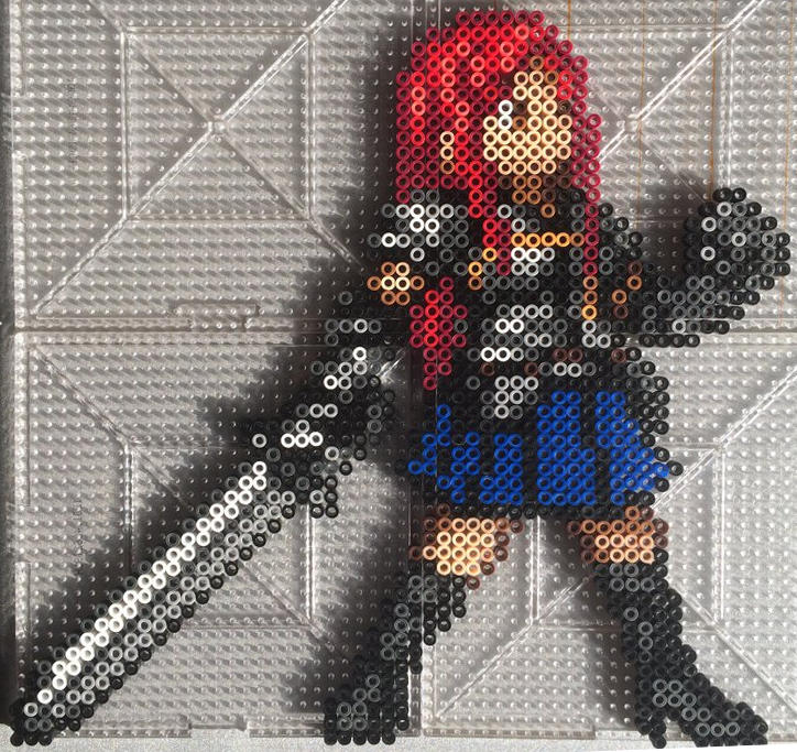 Erza Scarlet Perler by TehMorrison