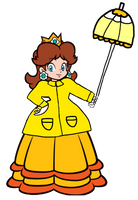 Princess Daisy Raingear 2D for StevenPepi by Joshuat1306 on