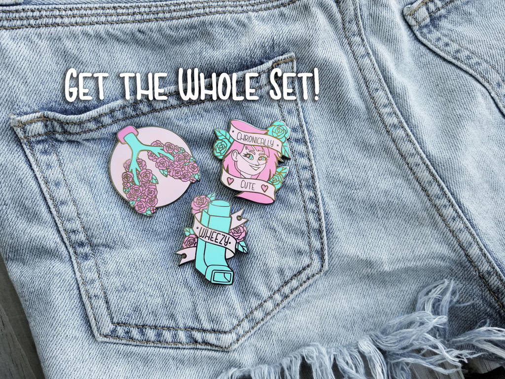 Chronically Cute Pins ON SALE NOW by Monique--Renee