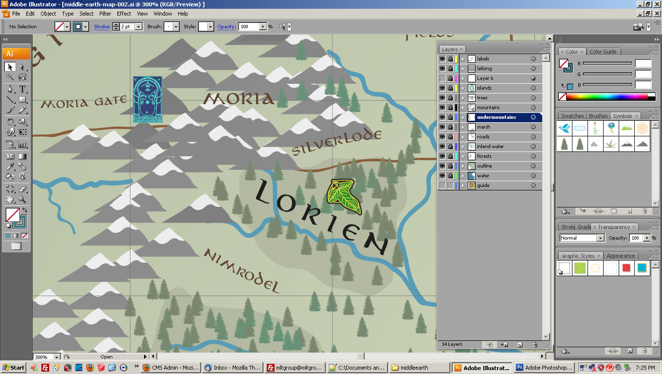 Middle Earth Map - WIP 003 by forbesrobertson