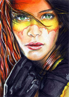 Firestar Sketch Card 1 by veripwolf