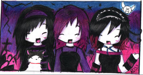 aza, miharu and me by lovescraf