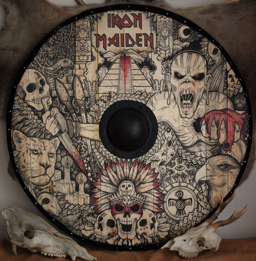 Iron Maiden viking shield by ZawArt