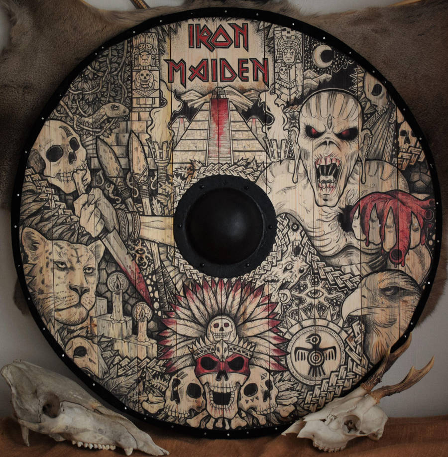 Iron Maiden viking shield by ZawArt