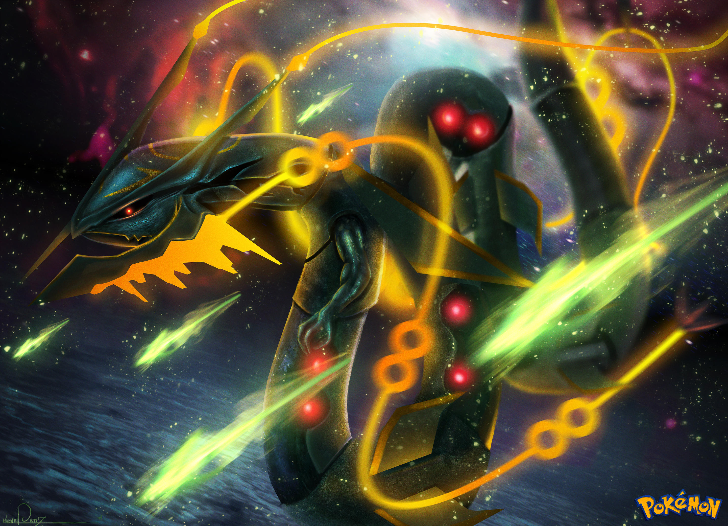 Mega Rayquaza by GNDillustrations