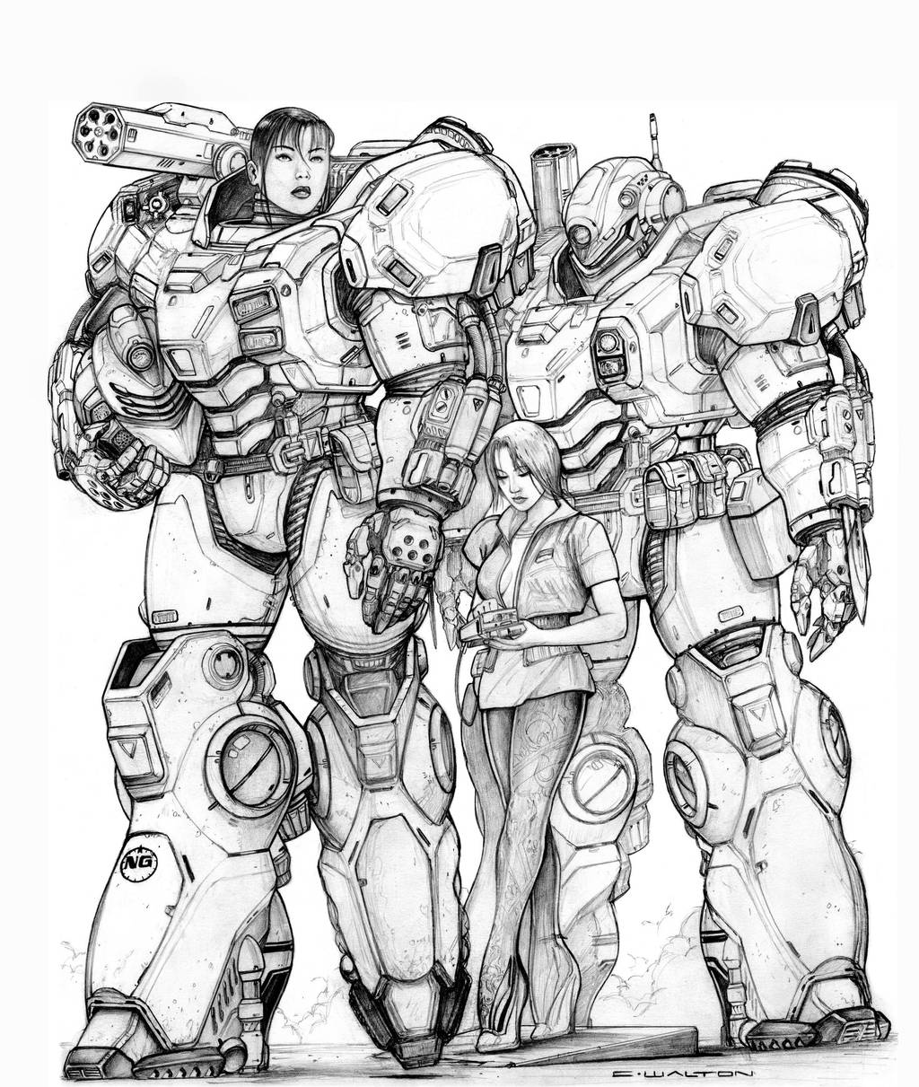 RIFTS NG Delilah Power Armor by ChuckWalton on DeviantArt