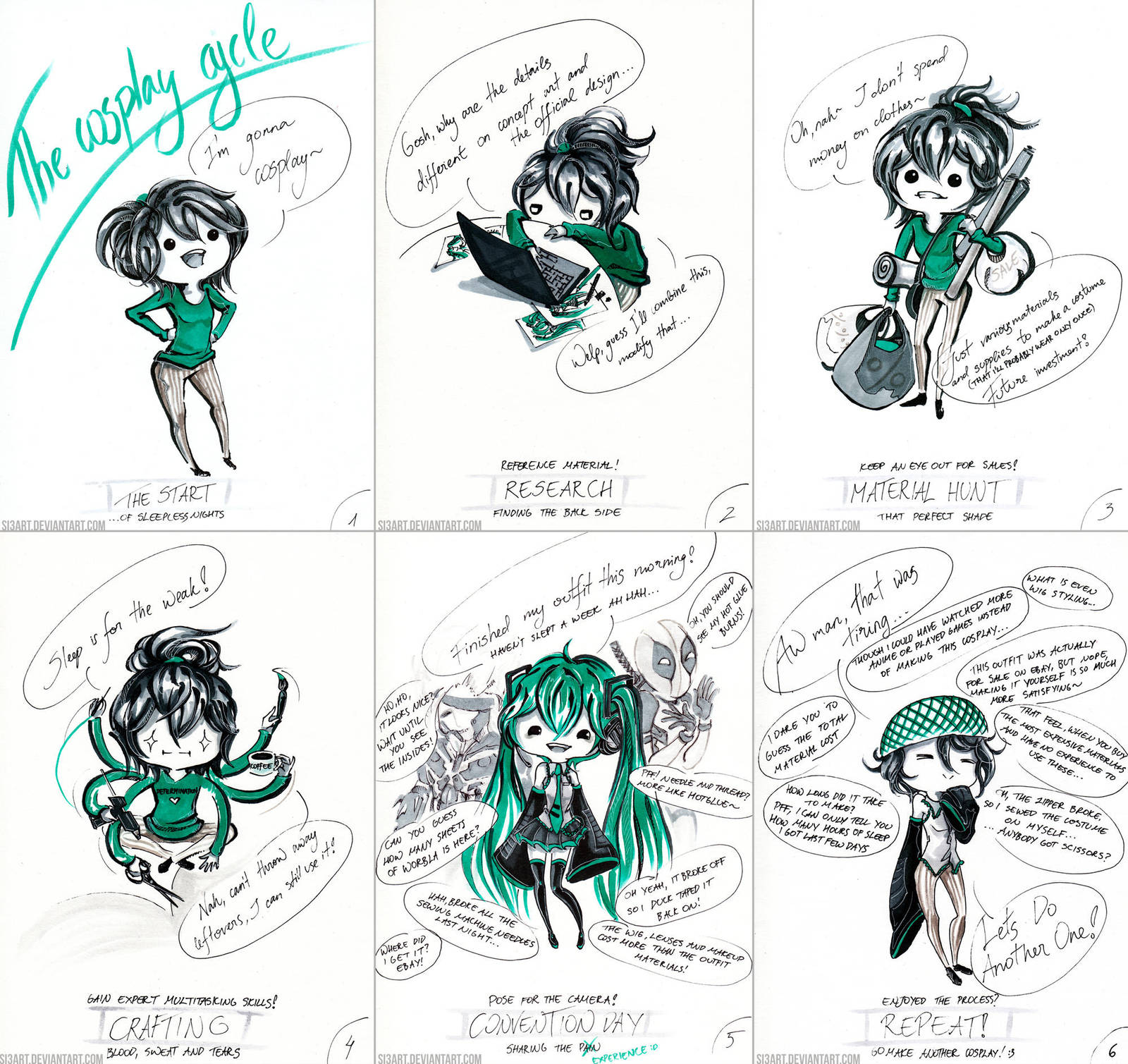 The Cosplay Cycle by Si3art