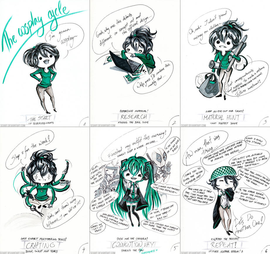 The Cosplay Cycle by Si3art