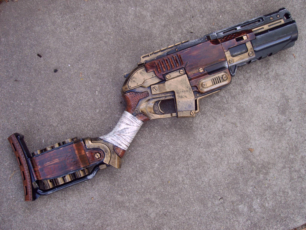 Nerf Steampunk Sledgefire Custom Painted by Segerev