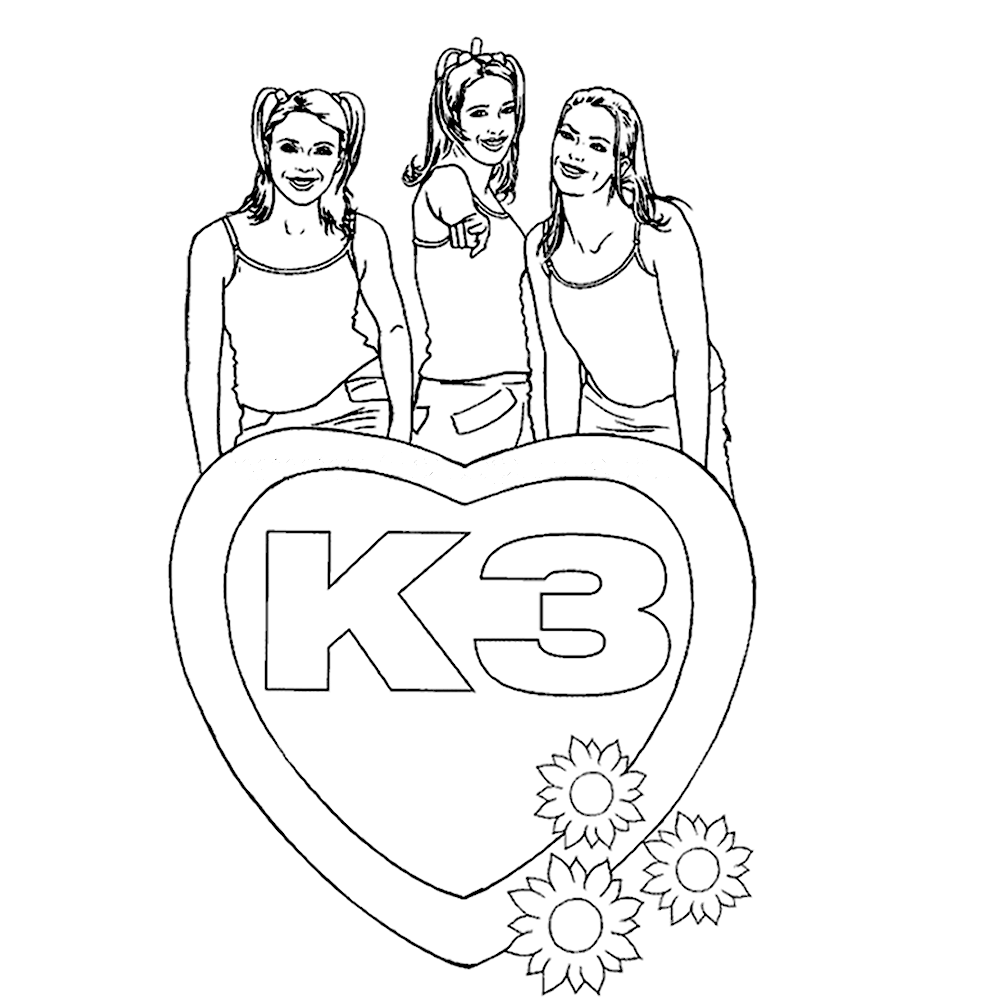 k3 kleurplaat 51 by tomytje on DeviantArt