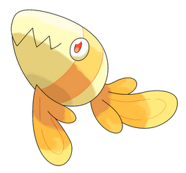 Tamagold, Egg Fish Fakemon by Smiley-Fakemon