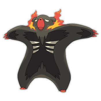 Brugburn, Burned Down Fakemon by Smiley-Fakemon